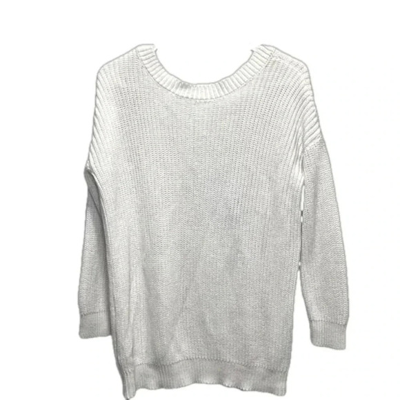 ✅ 3/$10 Flawed small sweater ribbed knit oversized open back sweater sweater - Picture 1 of 8